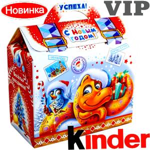Сладкий подарок на Новый Год в жестяной упаковке весом 1200 грамм по цене 1762 руб в Астрахани