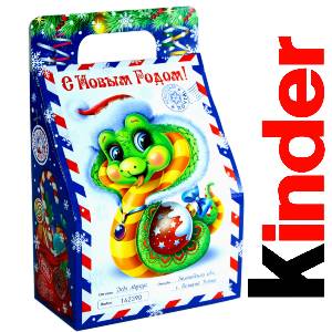 Детский подарок на Новый Год в жестяной упаковке весом 335 грамм по цене 1312 руб в Астрахани
